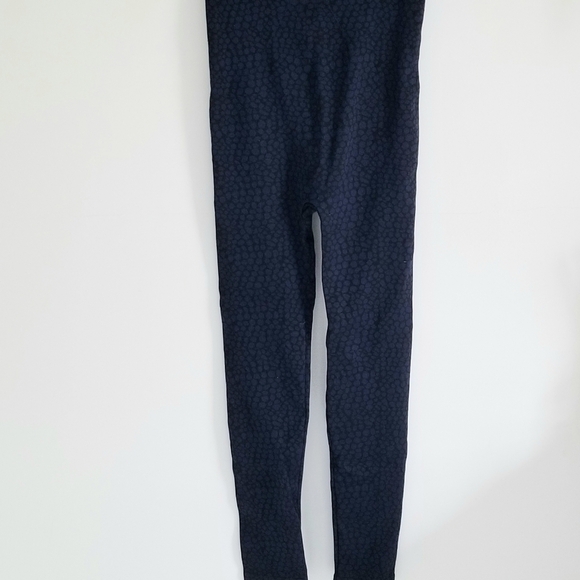 Rhonda Shear blue black pattern leggings size Medium - Picture 1 of 6